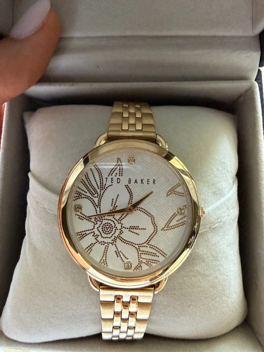 Ted Baker Gold Floral Watch